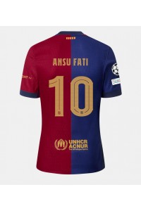 Barcelona Ansu Fati #10 Fotballdrakt Hjemme Klær 2024-25 Korte ermer